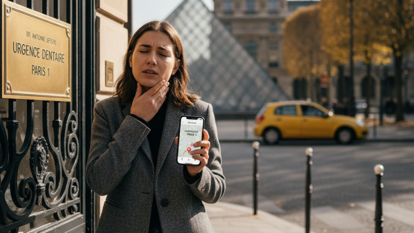 Trouver un rendez-vous dentaire en urgence à Paris 1